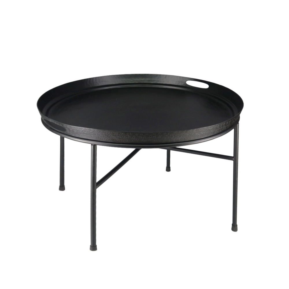 EREBUS 60 SIDE TABLE ΜΑΥΡΟ ΜΑΥΡΟ 60x60xH40cm