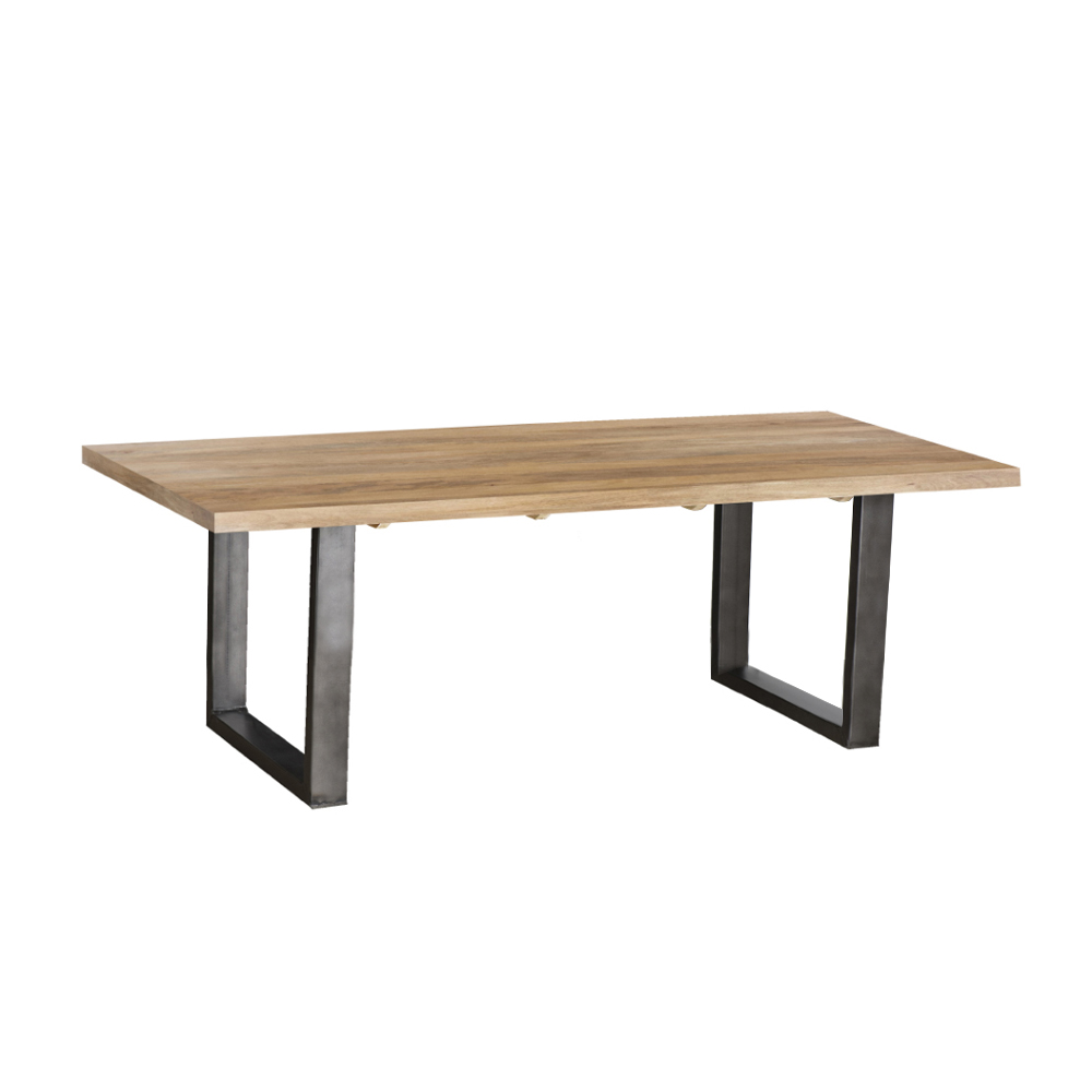 CRAFT COFFEE TABLE ΦΥΣΙΚΟ ΜΑΥΡΟ 120x60x45