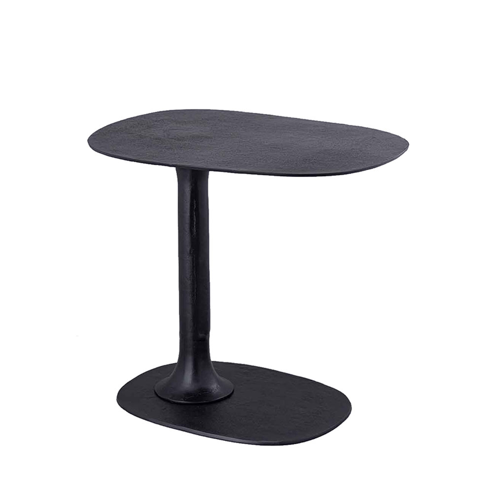 COLONNE SIDE TABLE ΜΑΥΡΟ ROUGH 57x42xH50cm