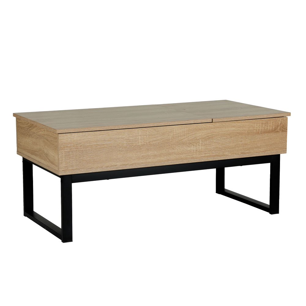 SERVE COFFEE TABLE ΦΥΣΙΚΟ ΜΑΥΡΟ 109x55xH46cm