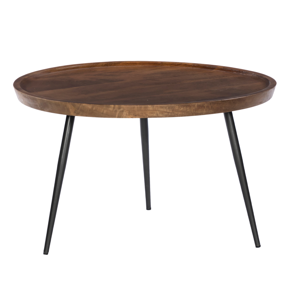 PENCIL 87 COFFEE TABLE ΚΑΡΥΔΙ ΜΑΥΡΟ 87x87x45cm