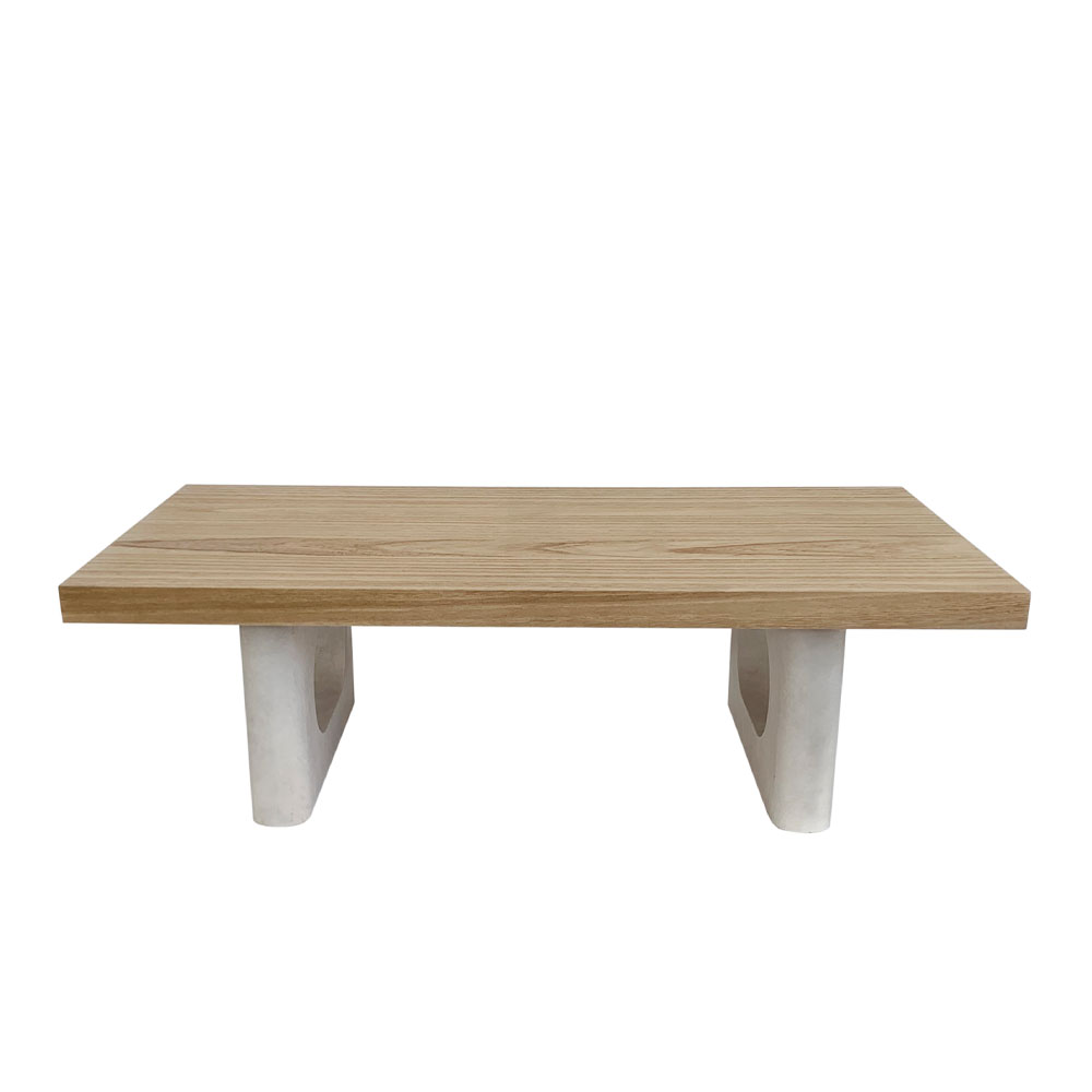 PILONAS COFFEE TABLE ΦΥΣΙΚΟ ΓΚΡΙ ΑΝΟΙΧΤΟ 120x60x36cm