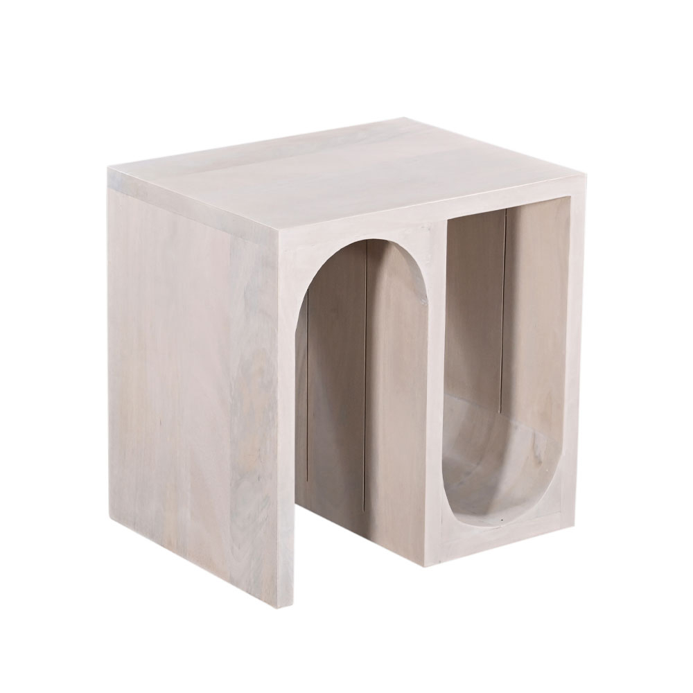 ARCH SIDE TABLE ΛΕΥΚΟ DECAPE 45x35x45