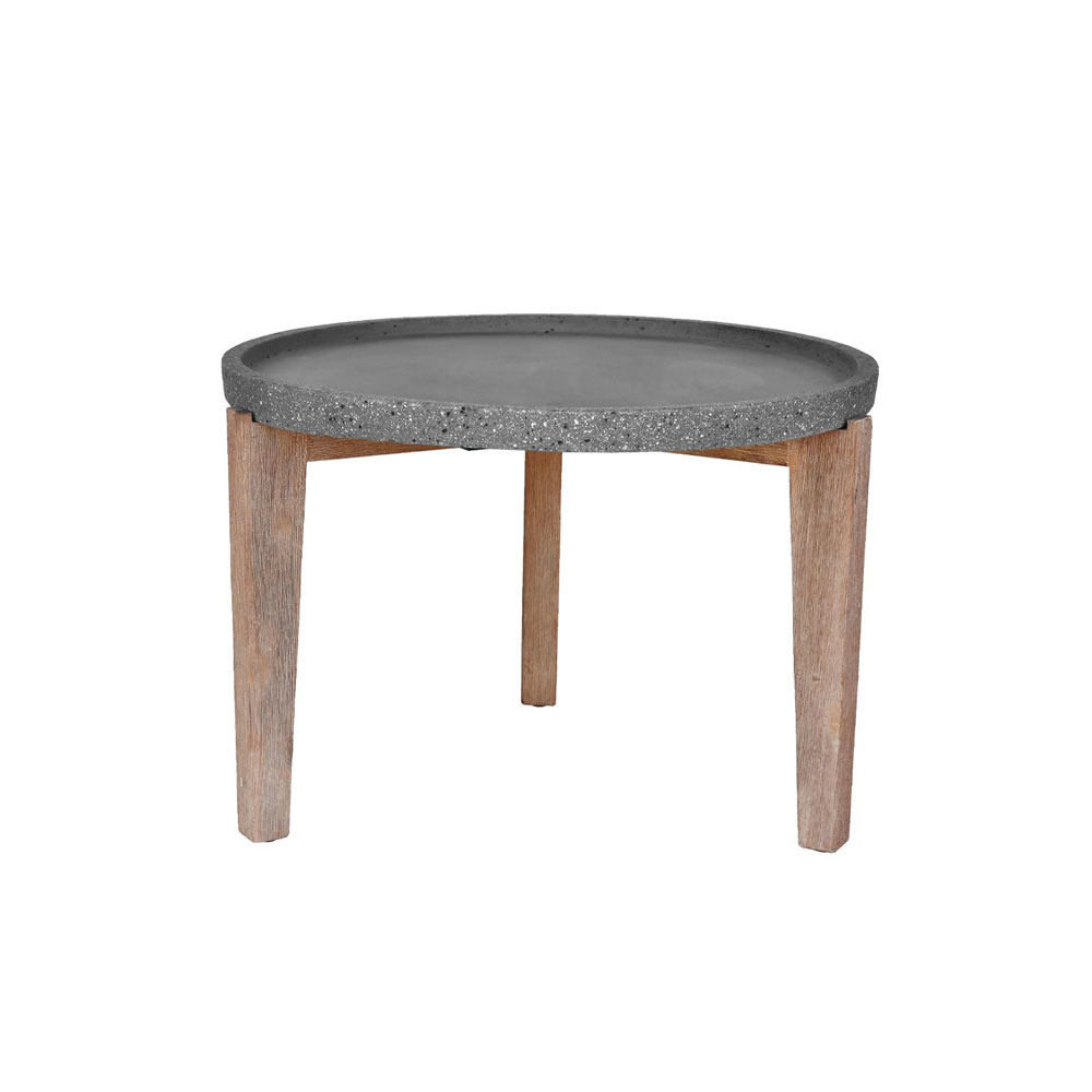 ORRIN COFFEE TABLE ΑΝΘΡΑΚΙ ΦΥΣΙΚΟ 73x73x48