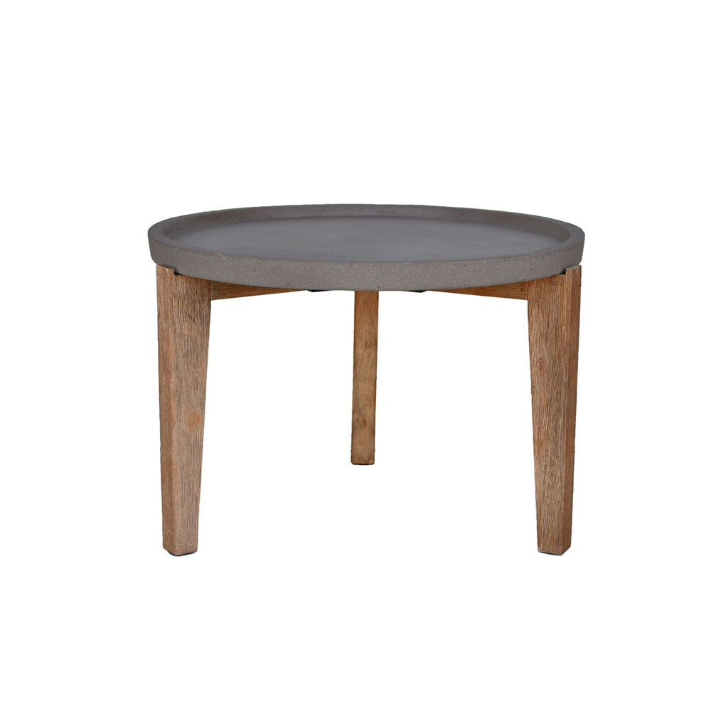 ORRIN COFFEE TABLE ΚΑΦΕ ΦΥΣΙΚΟ 73x73x48