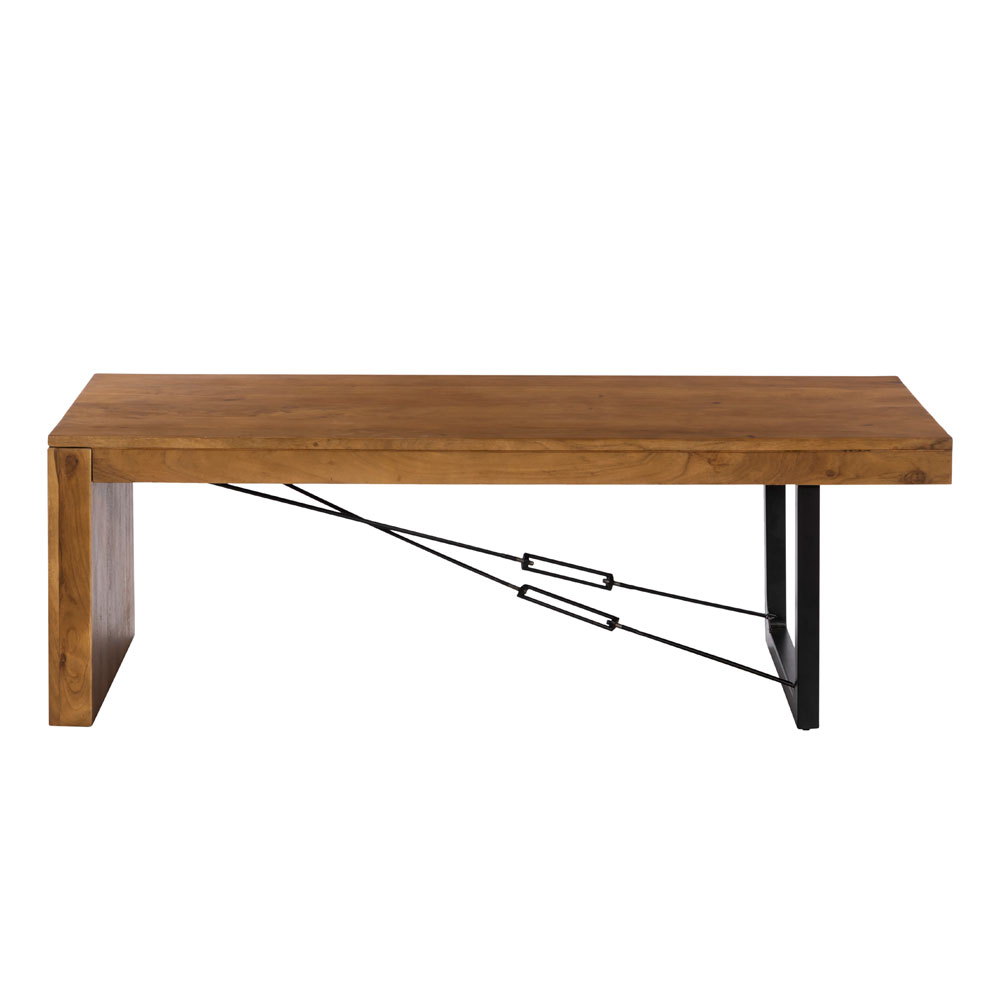 WIRE COFFEE TABLE ΚΑΡΥΔΙ ΜΑΥΡΟ 120x60x40cm