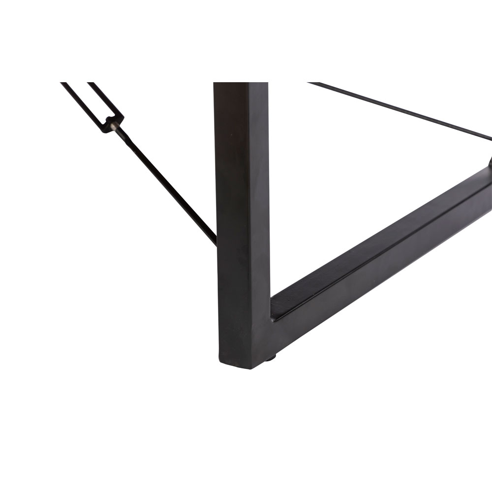 WIRE COFFEE TABLE ΚΑΡΥΔΙ ΜΑΥΡΟ 120x60x40cm