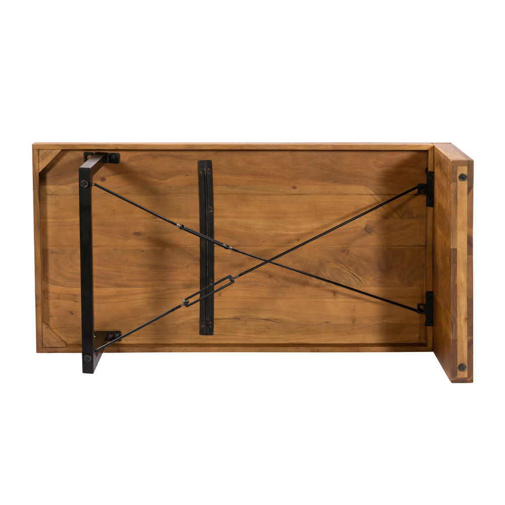 WIRE COFFEE TABLE ΚΑΡΥΔΙ ΜΑΥΡΟ 120x60x40cm