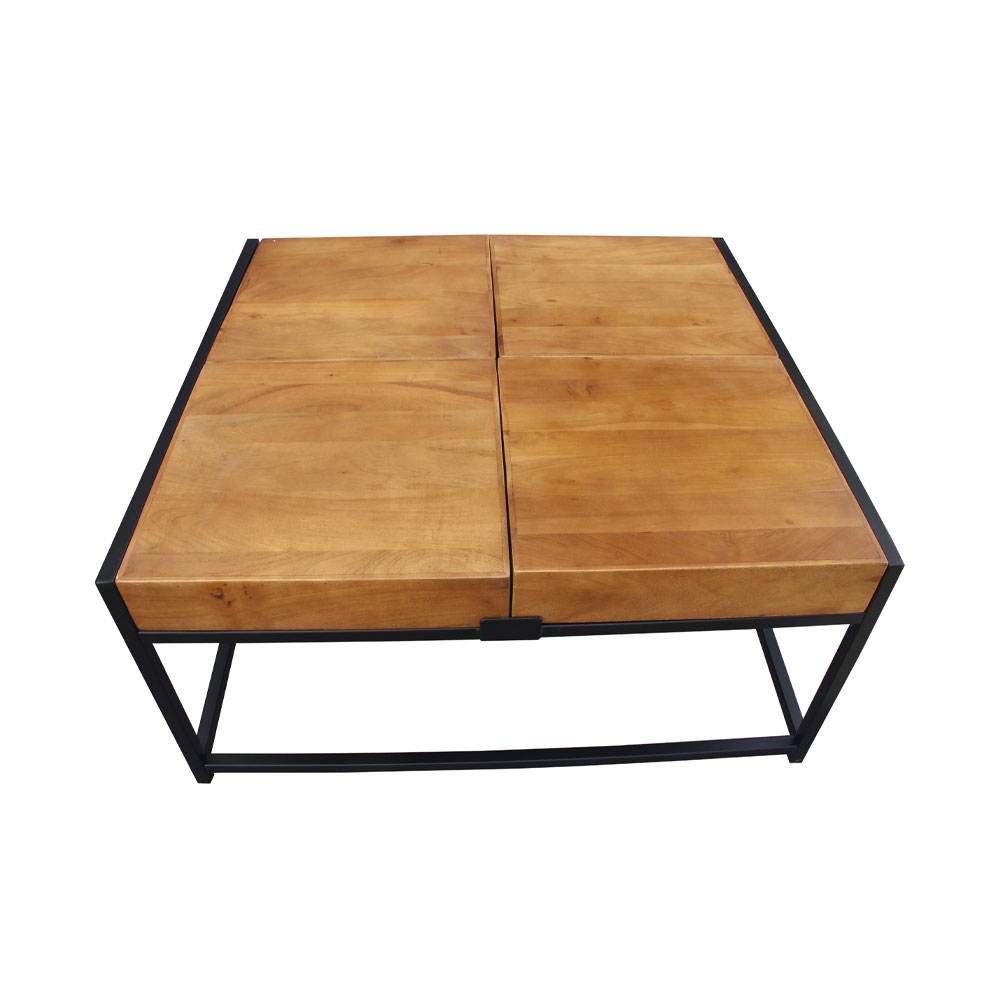 COMBO COFFEE TABLE ΚΑΡΥΔΙ ΜΑΥΡΟ 84x80x42