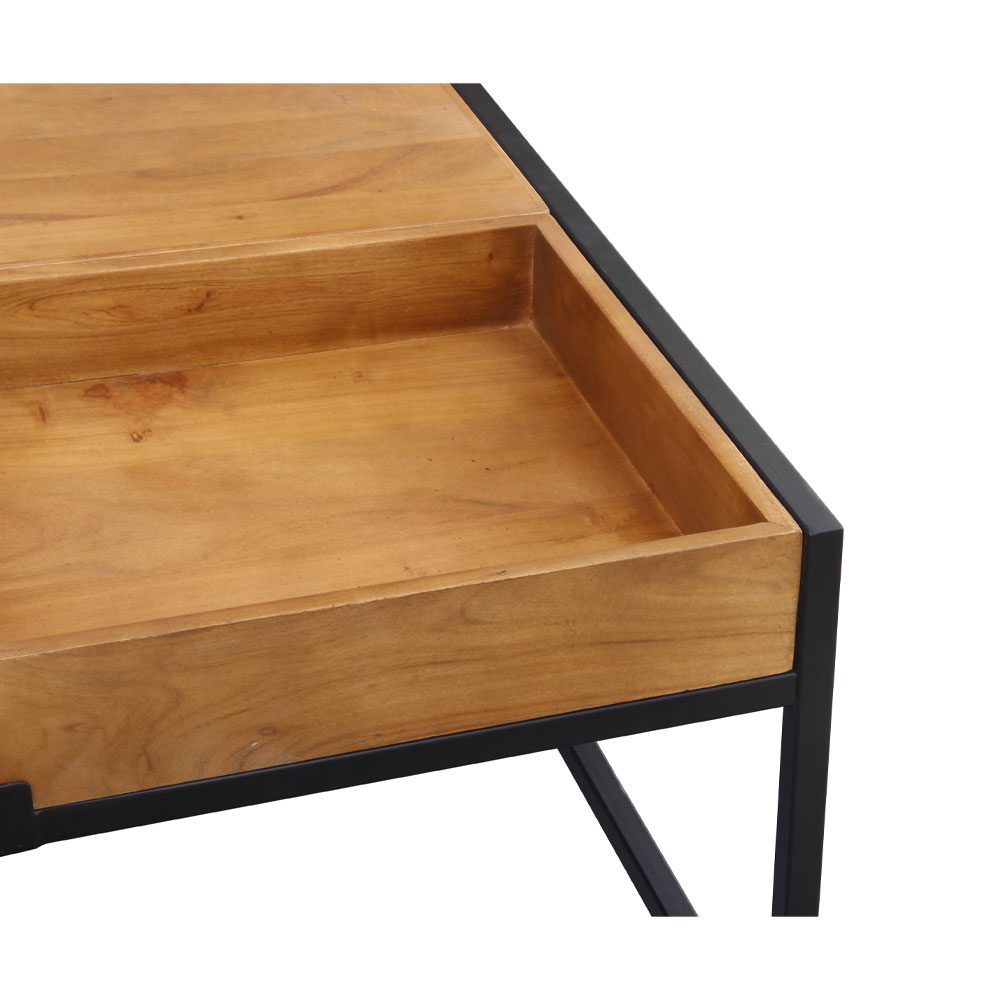 COMBO COFFEE TABLE ΚΑΡΥΔΙ ΜΑΥΡΟ 84x80x42