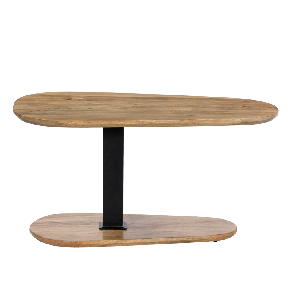 LEVEL COFFEE TABLE ΦΥΣΙΚΟ ΜΑΥΡΟ 95x65x48cm