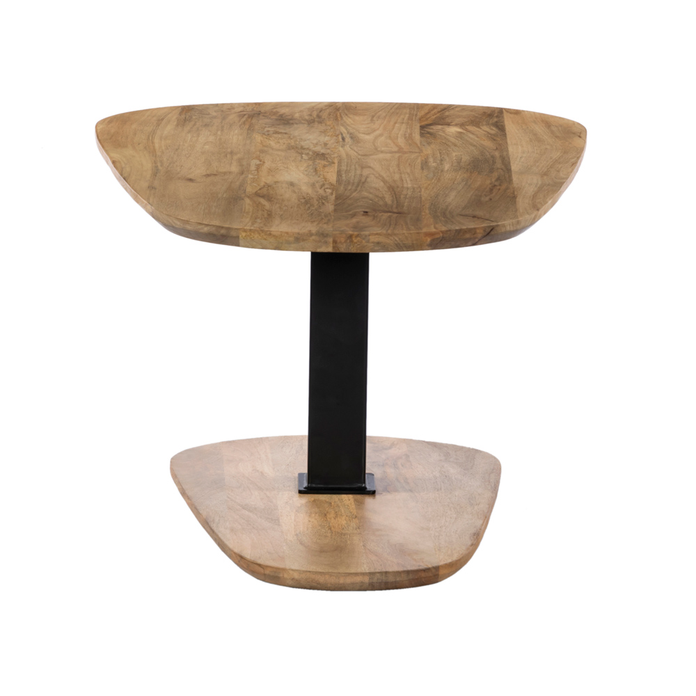 LEVEL COFFEE TABLE ΦΥΣΙΚΟ ΜΑΥΡΟ 95x65x48cm