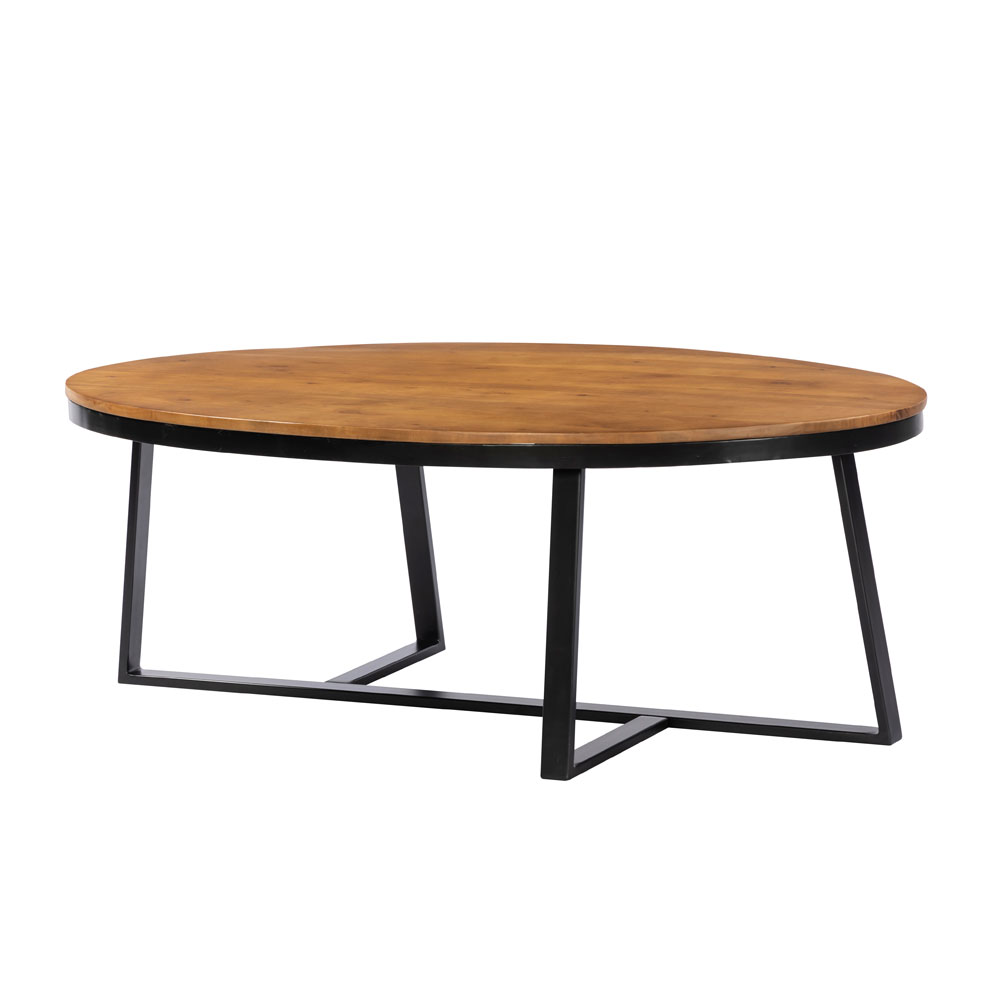 OVO COFFEE TABLE ΚΑΡΥΔΙ ΜΑΥΡΟ 121x71x44