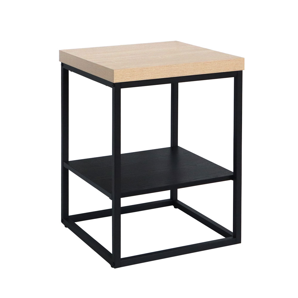 ALE SIDE TABLE SONOMA ΜΑΥΡΟ OAK ΜΑΥΡΟ 45x45x60