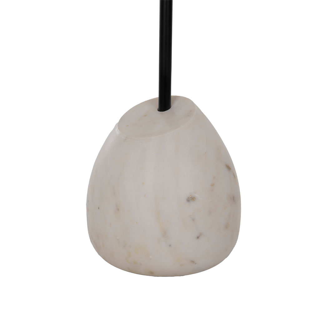 PILEA 56 SIDE TABLE ΦΥΣΙΚΟ ΛΕΥΚΟ 56x43x56