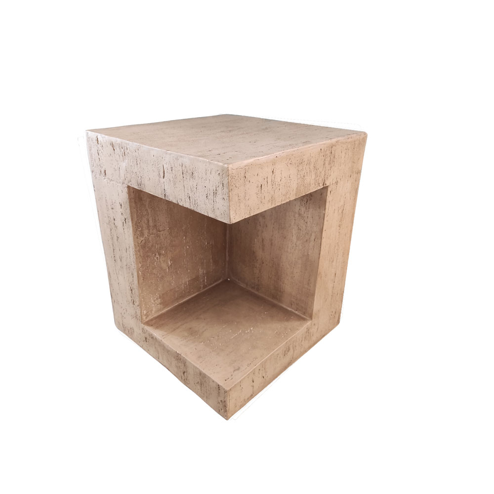 PYRAMIS SIDE TABLE BEIGE 38.5x38.5x46