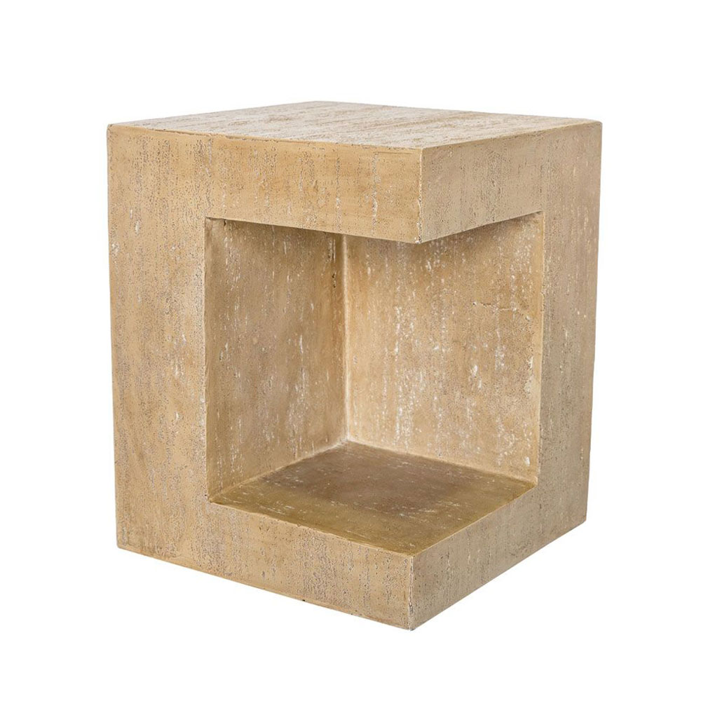 PYRAMIS SIDE TABLE BEIGE 38.5x38.5x46
