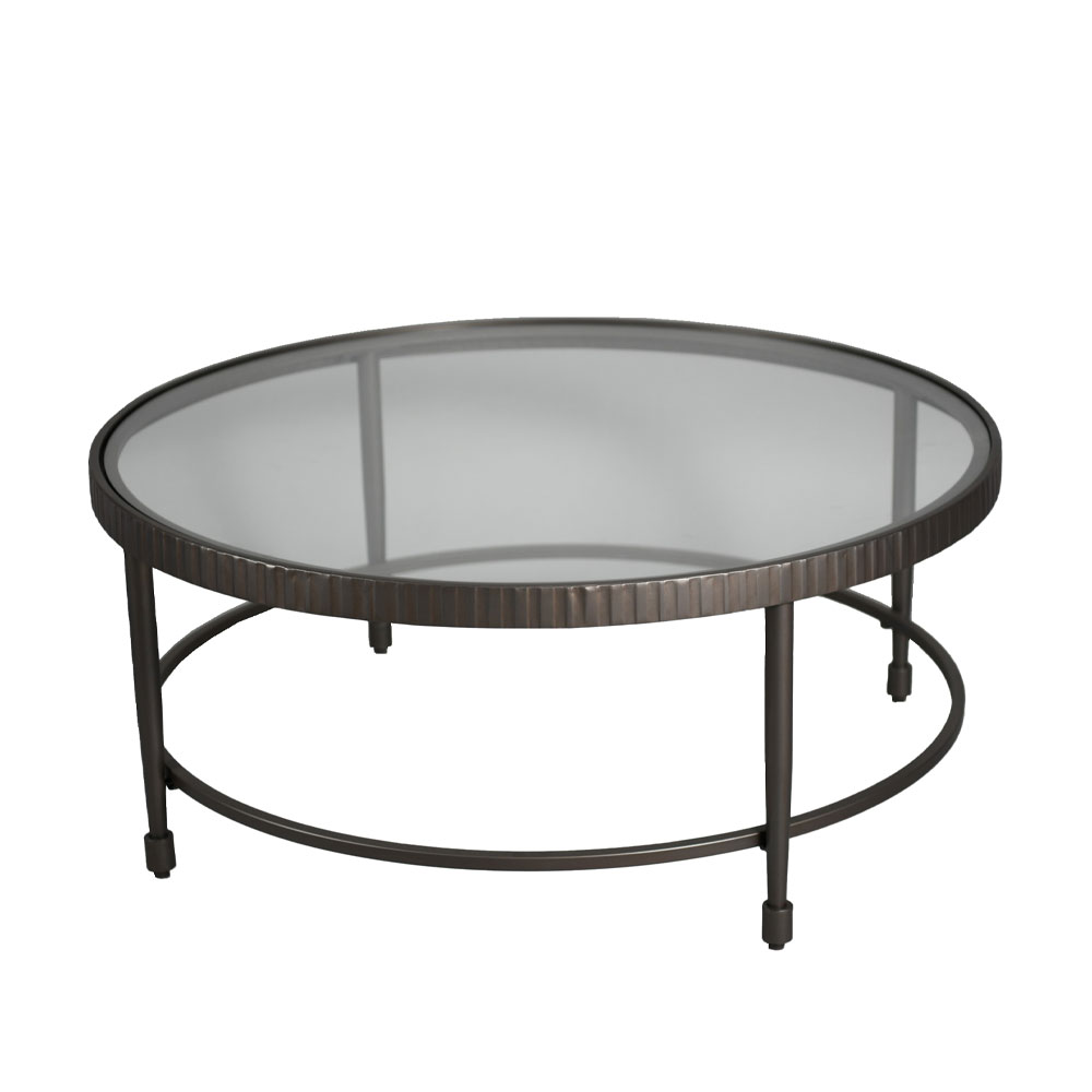 GRANAZ COFFEE TABLE ΜΑΥΡΟ ΜΑΥΡΟ 100x100x42.5