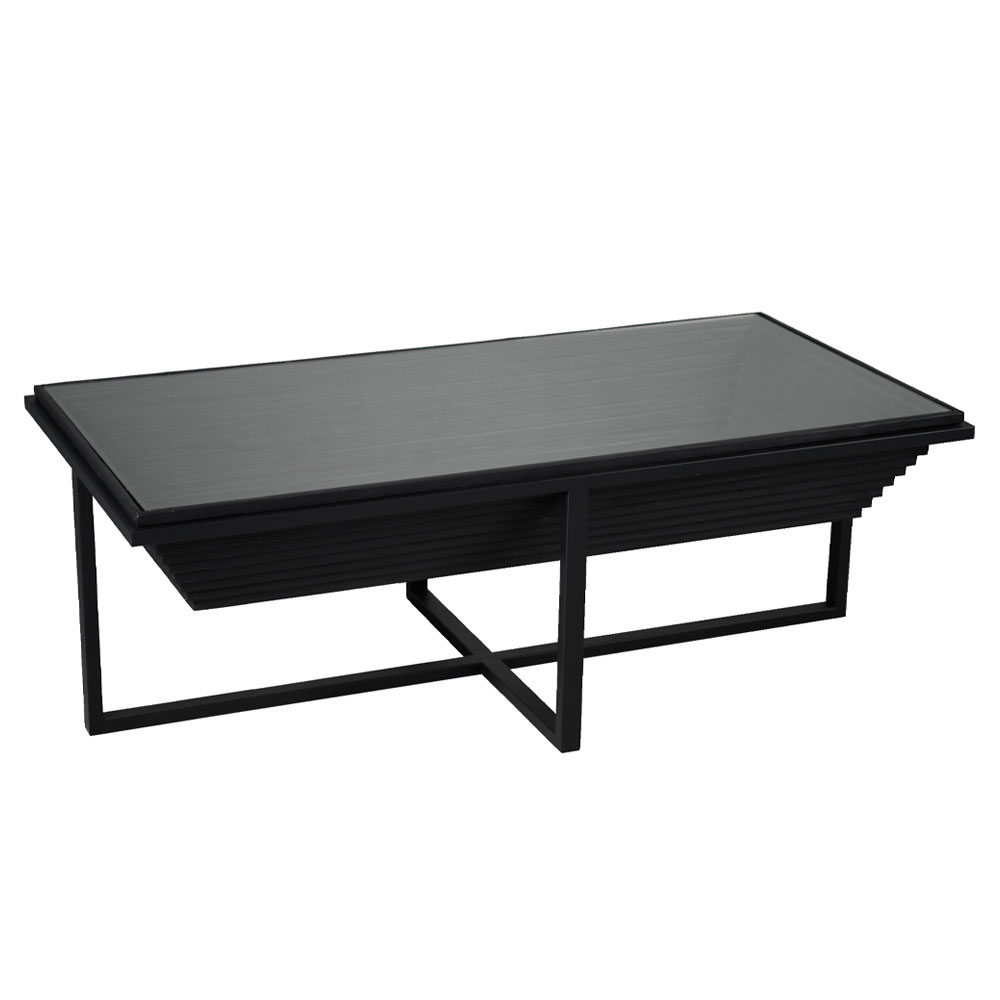 CHEOPS COFFEE TABLE ΜΑΥΡΟ ΜΑΥΡΟ 120x60x42