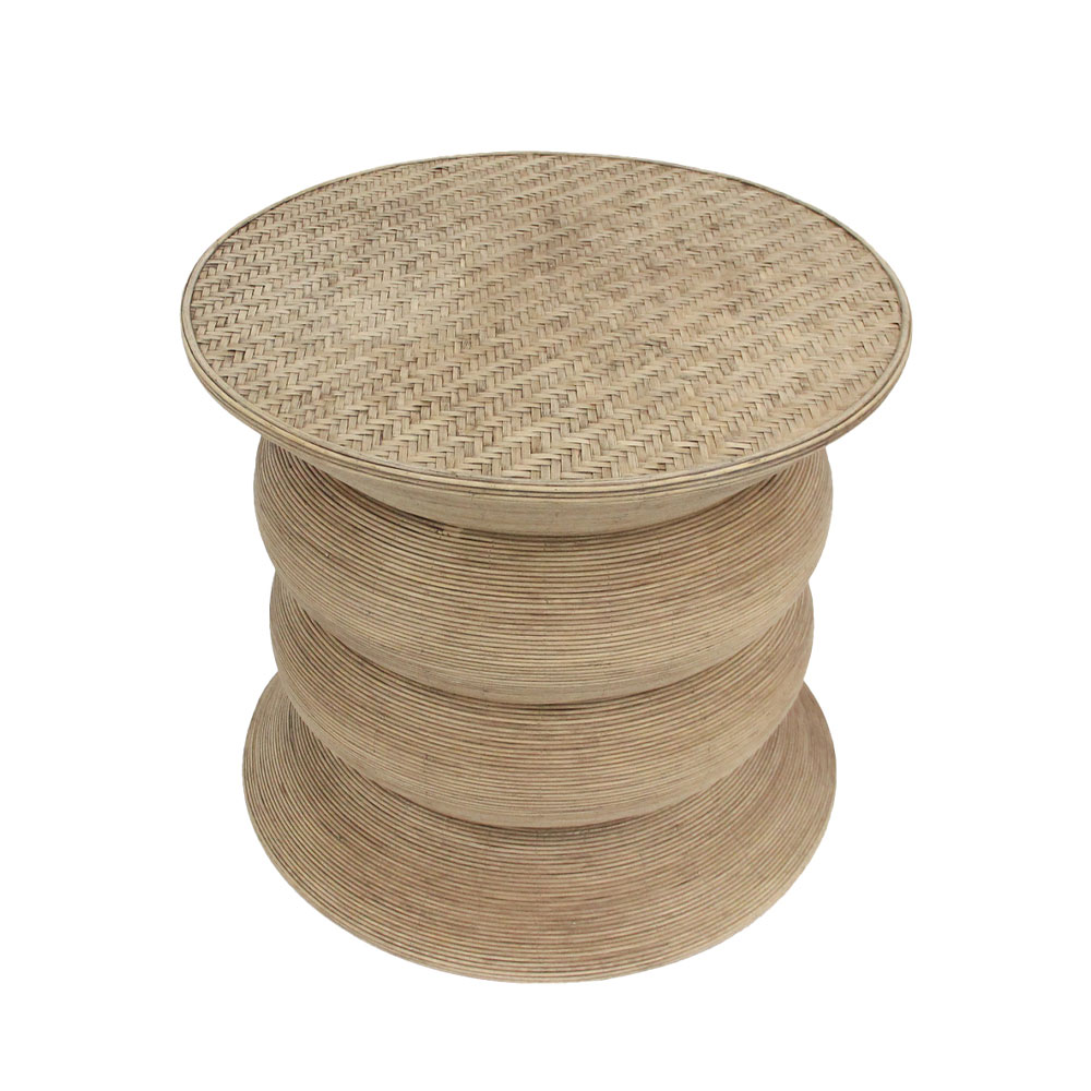 RIBBONS SIDE TABLE ΦΥΣΙΚΟ 59x59x53cm