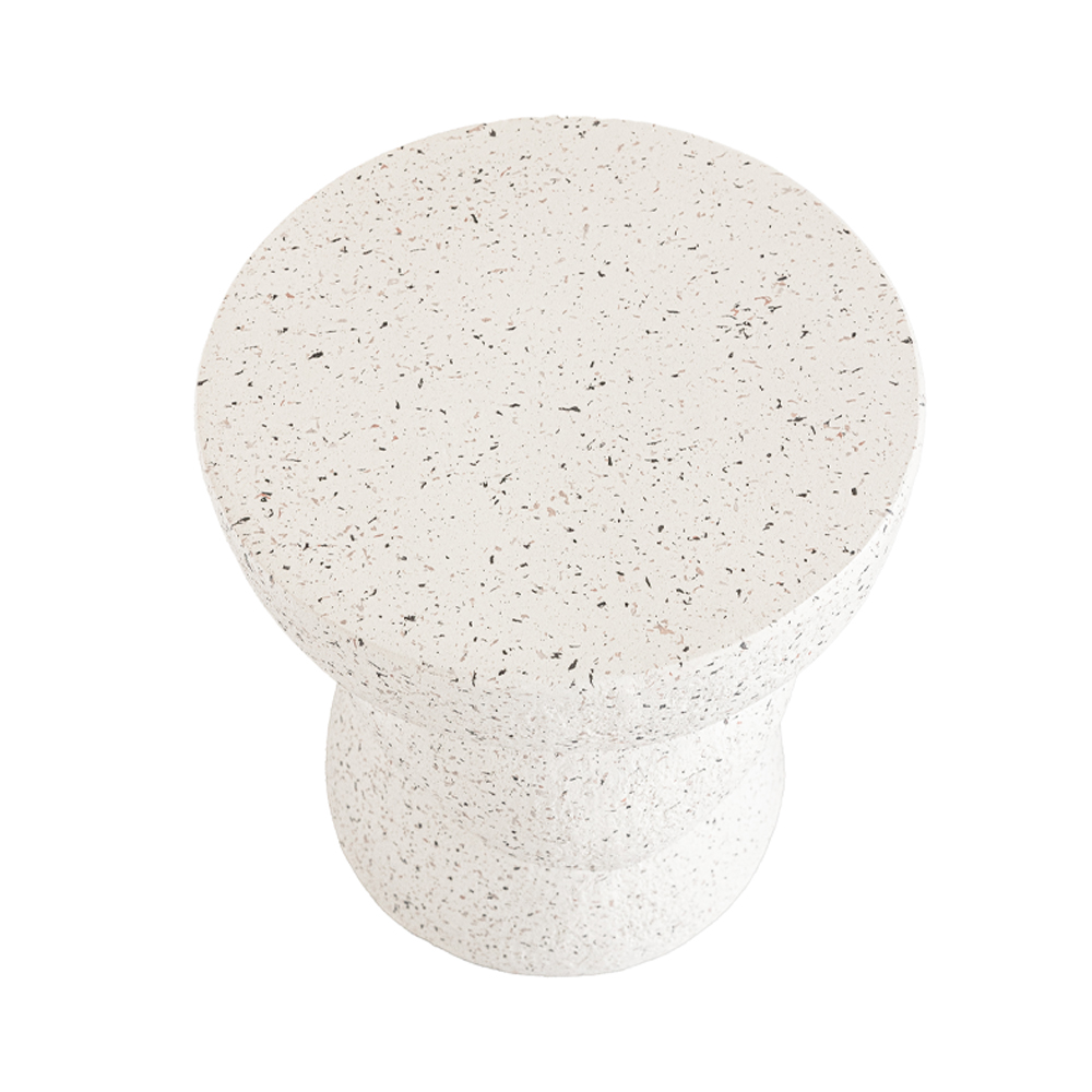 ASIMETRON SIDE TABLE TERRAZZO 35x35x46cm