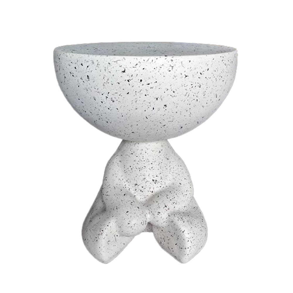 BEAR SIDE TABLE TERRAZZO 38x38x43