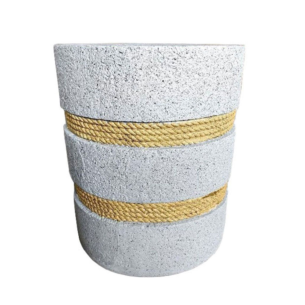 CORDA SIDE TABLE CEMENT ΦΥΣΙΚΟ 35.5x35.5x42.5