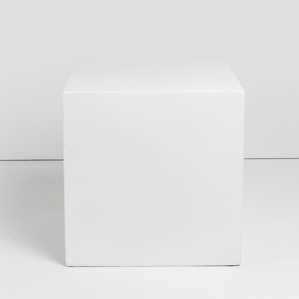 LITHOS SQUARE SIDE TABLE ΛΕΥΚΟ 55.5x55.5x57