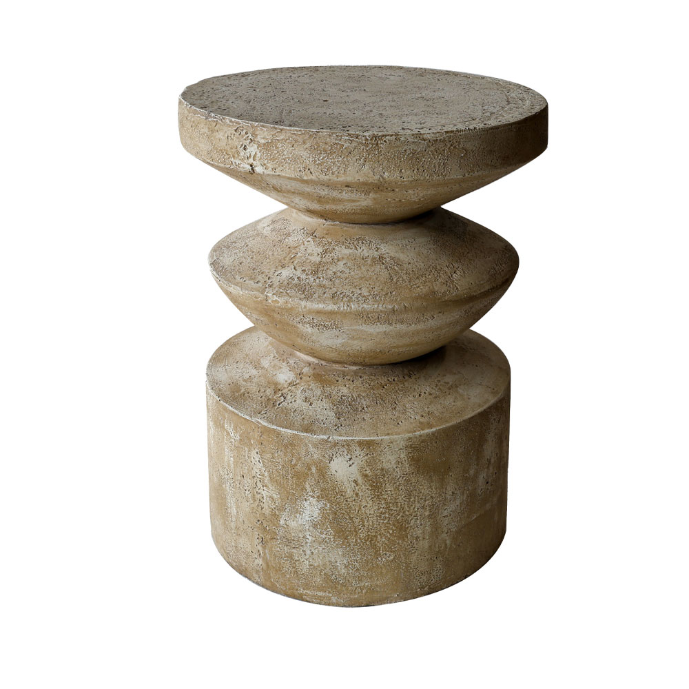 SANDY SIDE TABLE ΚΑΦΕ ΑΝΟΙΧΤΟ 38.5x38.5x51
