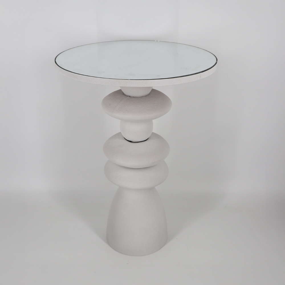 FIGARO SIDE TABLE OFF WHITE 45x45x63cm