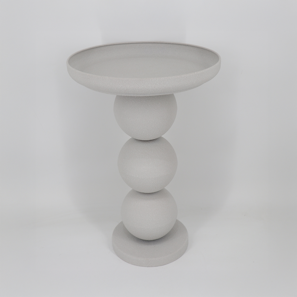 PERLA SIDE TABLE OFF WHITE 41x41x61cm