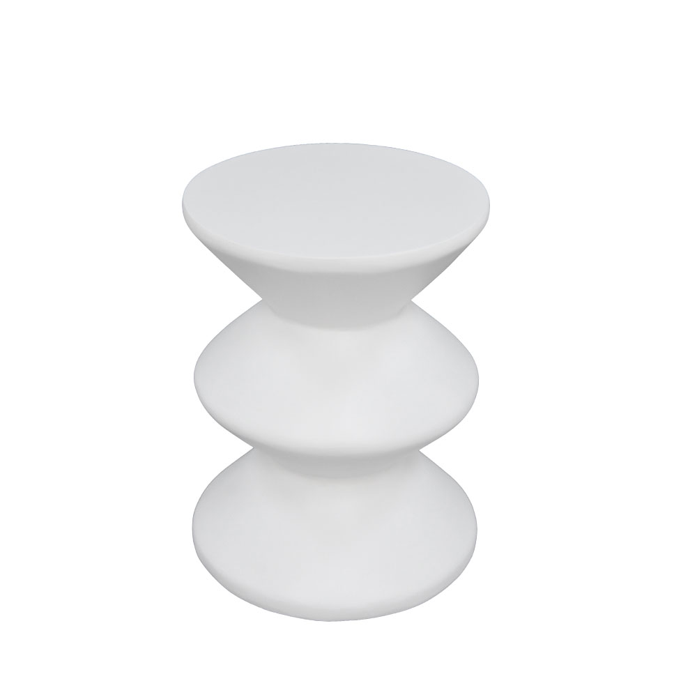 CONTOUR SIDE TABLE ΛΕΥΚΟ 35x35x47cm