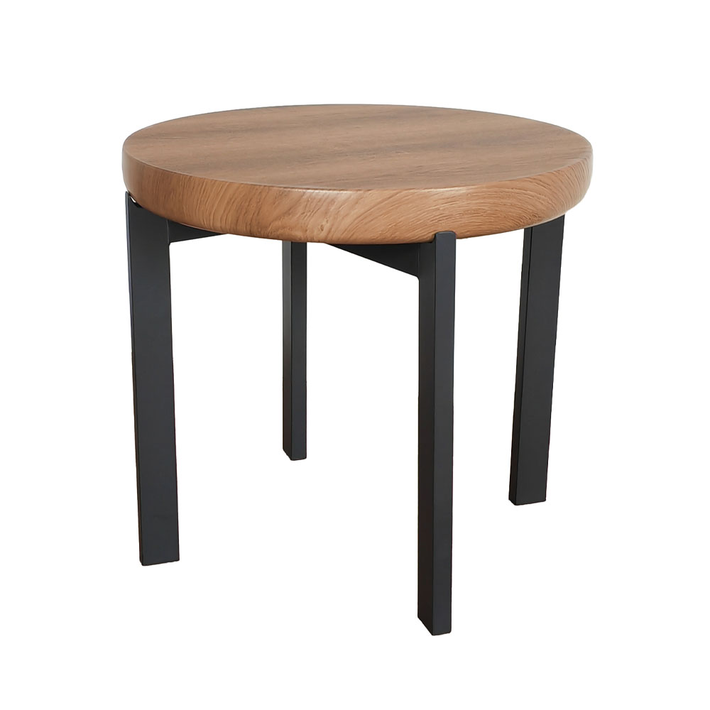 BOBBA SIDE TABLE SONOMA ΜΑΥΡΟ 60x60x55cm