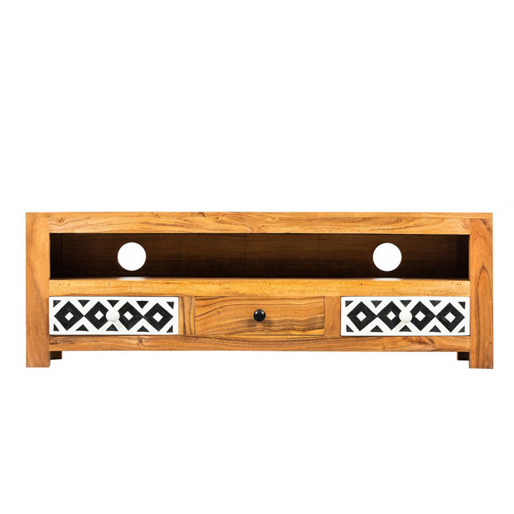 TRIBE TV STAND ΚΑΡΥΔΙ ΠΟΛΥΧΡΩΜΟ 120x30x40