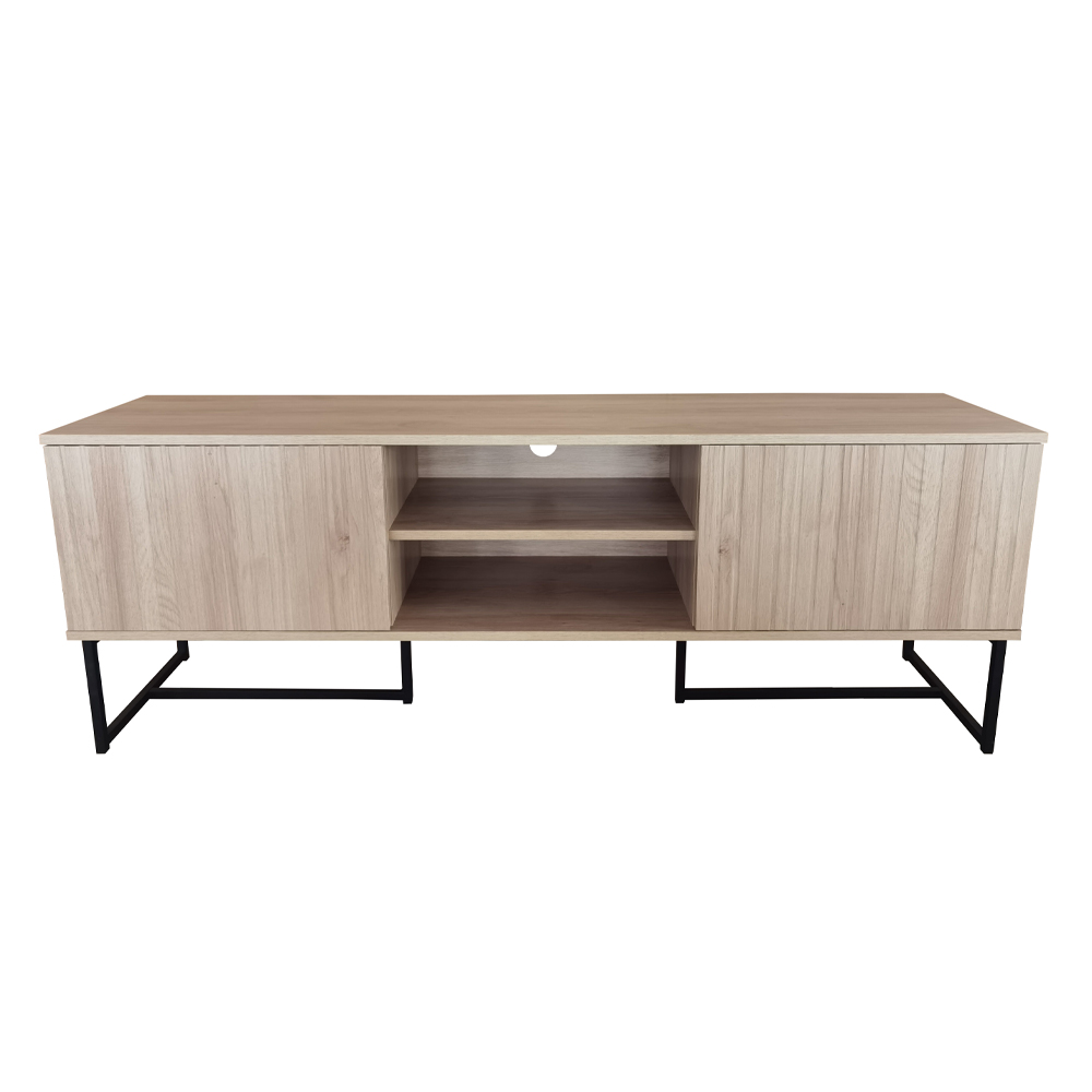 VERTICAL TV STAND 2ΠΟΡΤΕΣ 1ΡΑΦΙ ΦΥΣΙΚΟ 150x39x53