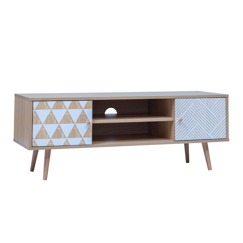 TRIANGLE TV STAND SONOMA ΜΕ PATTERN 120x40x45