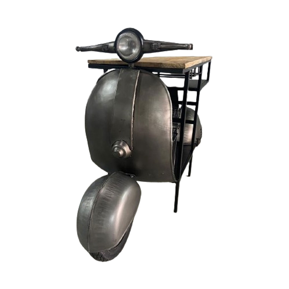 SCOOTER ΚΟΝΣΟΛΑ BAR GUNMETAL ΦΥΣΙΚΟ 183x51x102