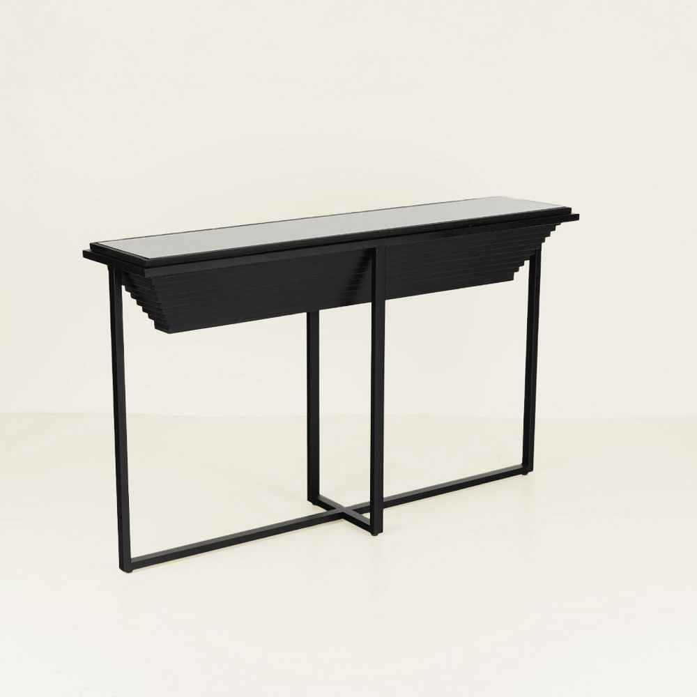 CHEOPS ΚΟΝΣΟΛΑ ΜΑΥΡΟ 134x32x82