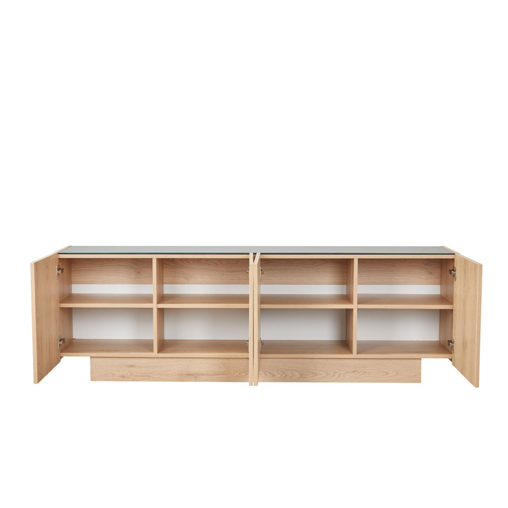 CUBIUS TV STAND 4ΠΟΡΤΕΣ ΦΥΣΙΚΟ 182x39x59cm