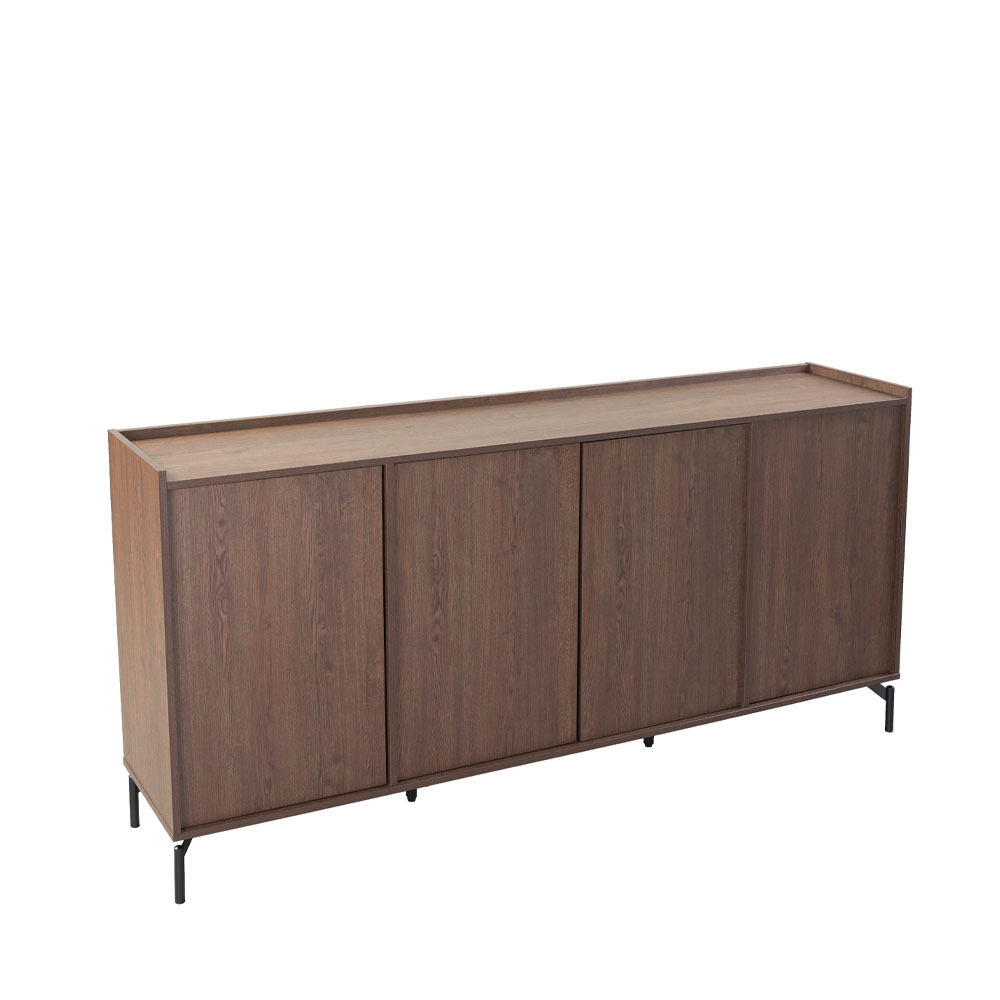 TOBAC ΜΠΟΥΦΕΣ 4ΠΟΡΤΕΣ ΚΑΡΥΔΙ ΣΚΟΥΡΟ 200x39x95cm