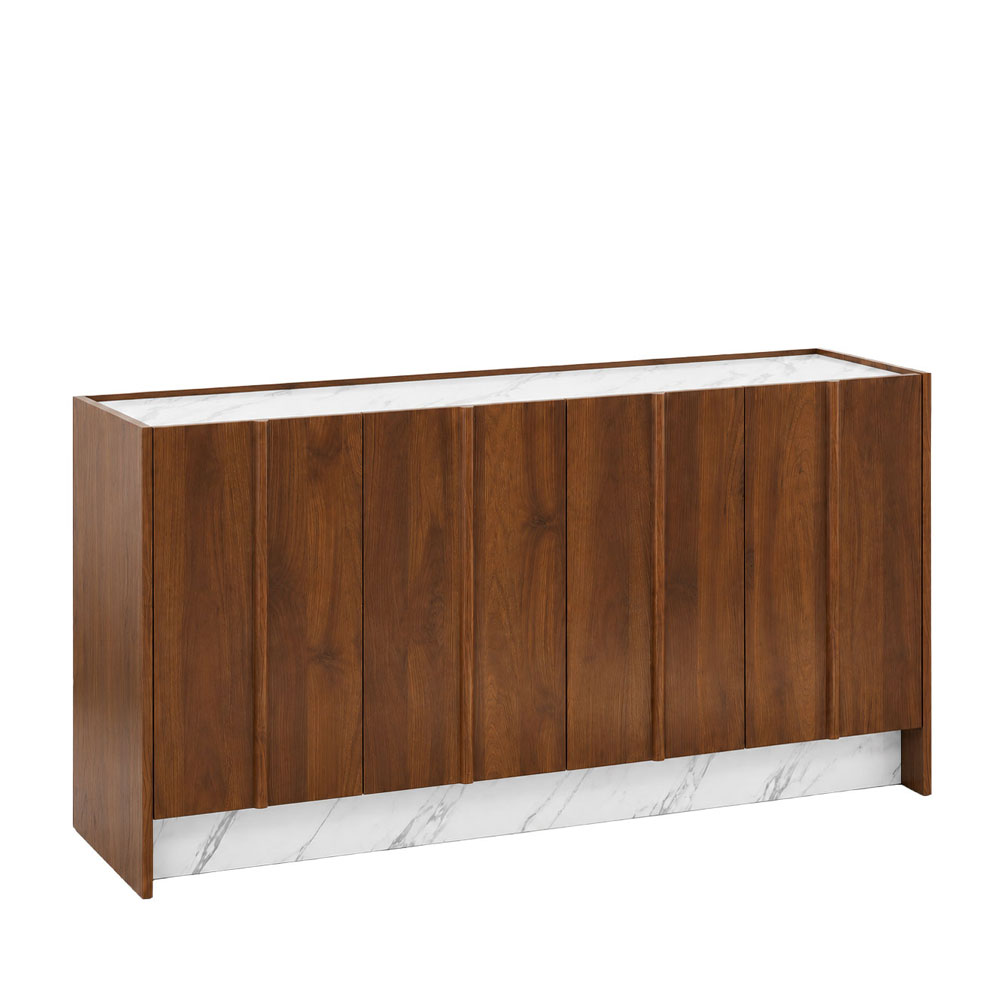 NOCE ΜΠΟΥΦΕΣ 3ΠΟΡΤΕΣ ΚΑΡΥΔΙ ΛΕΥΚΟ 120x40x80.5cm