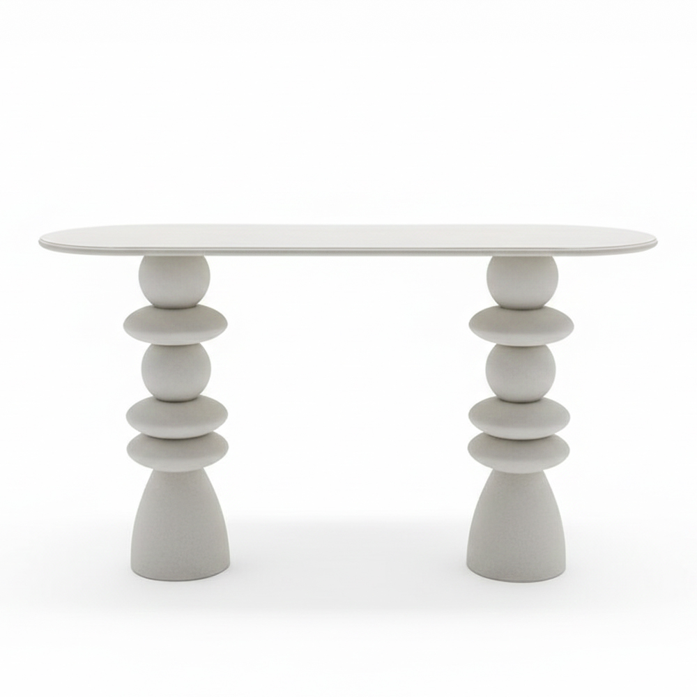 FIGARO ΚΟΝΣΟΛΑ OFF WHITE 120x40x72.5cm