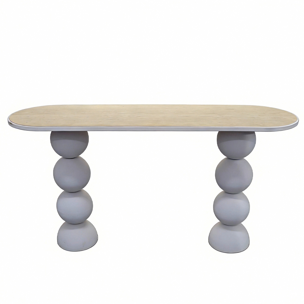 PERLA ΚΟΝΣΟΛΑ OFF WHITE 150x45x76cm