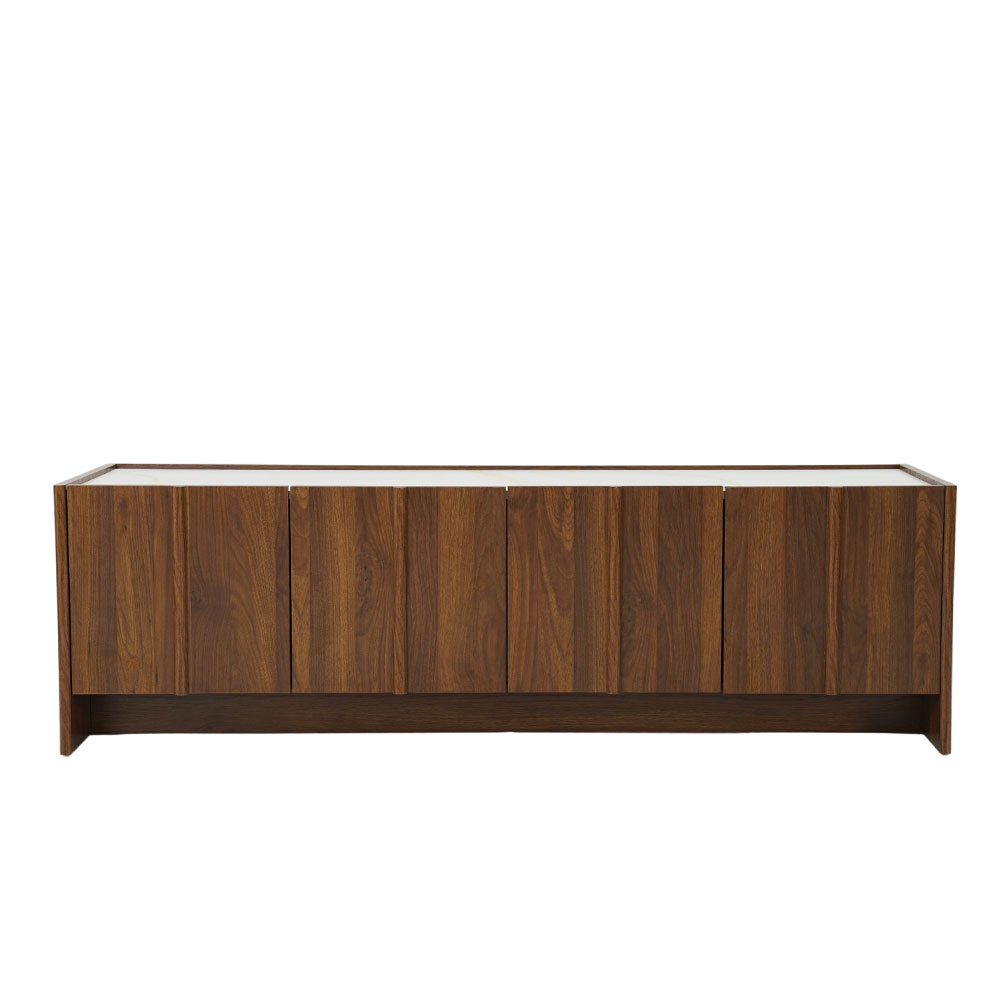 NOCE TV STAND 4ΠΟΡΤΕΣ ΚΑΡΥΔΙ ΛΕΥΚΟ 160x40x48cm