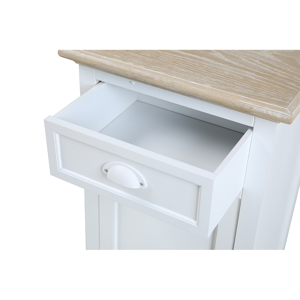 KIMOLOS ΚΟΜΟΔΙΝΟ 1ΠΟΡΤΑ 1ΣΥΡΤΑΡΙ ΛΕΥΚΟ ΦΥΣΙΚΟ 43x35x71cm