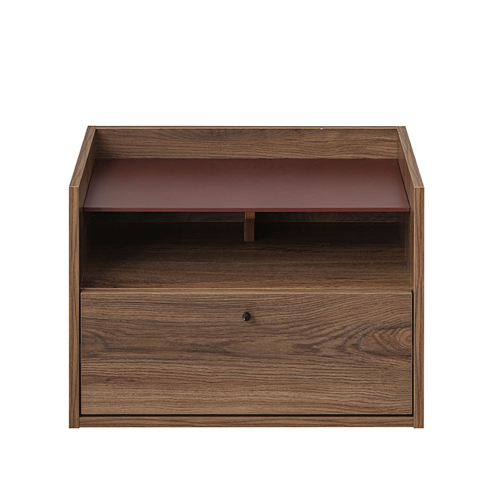 MARSALA ΚΟΜΟΔΙΝΟ 1ΠΟΡΤΑ 1ΡΑΦΙ ΚΑΡΥΔΙ 64x45x45cm