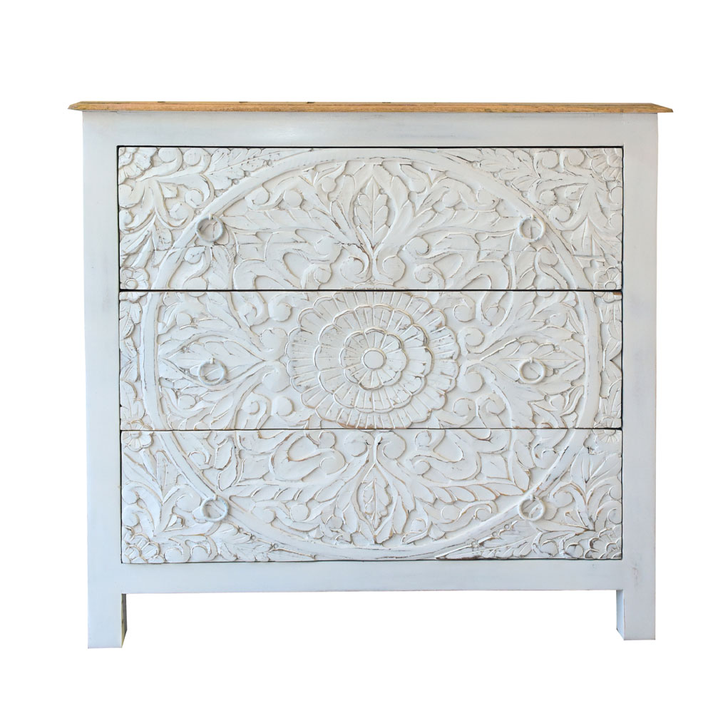 LOTUS ΣΥΡΤΑΡΙΕΡΑ ΛΕΥΚΟ DECAPE ΦΥΣΙΚΟ 90x42x90cm
