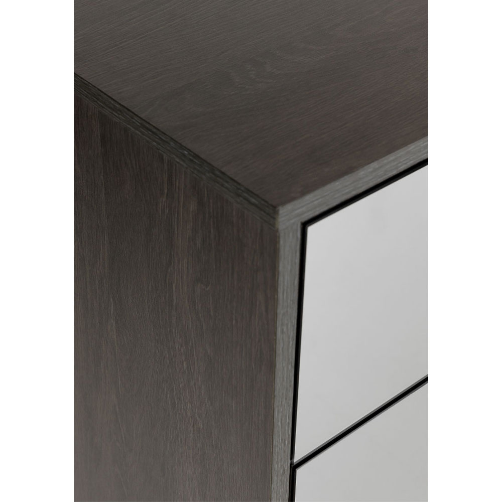 SPECCHIO ΣΥΡΤΑΡΙΕΡΑ 6ΣΥΡΤΑΡΙΑ ΜΑΥΡΟ OAK ΚΑΘΡΕΠΤΗΣ 120x39x80cm