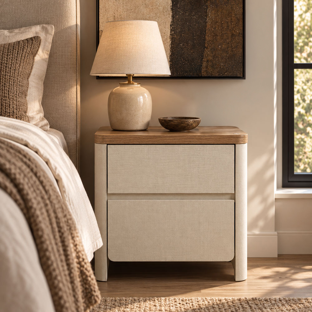 BLANCO ΚΟΜΟΔΙΝΟ 2ΣΥΡΤΑΡΙΑ BEIGE ΦΥΣΙΚΟ 45x34x56cm