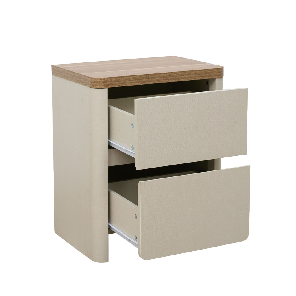 BLANCO ΚΟΜΟΔΙΝΟ 2ΣΥΡΤΑΡΙΑ BEIGE ΦΥΣΙΚΟ 45x34x56cm
